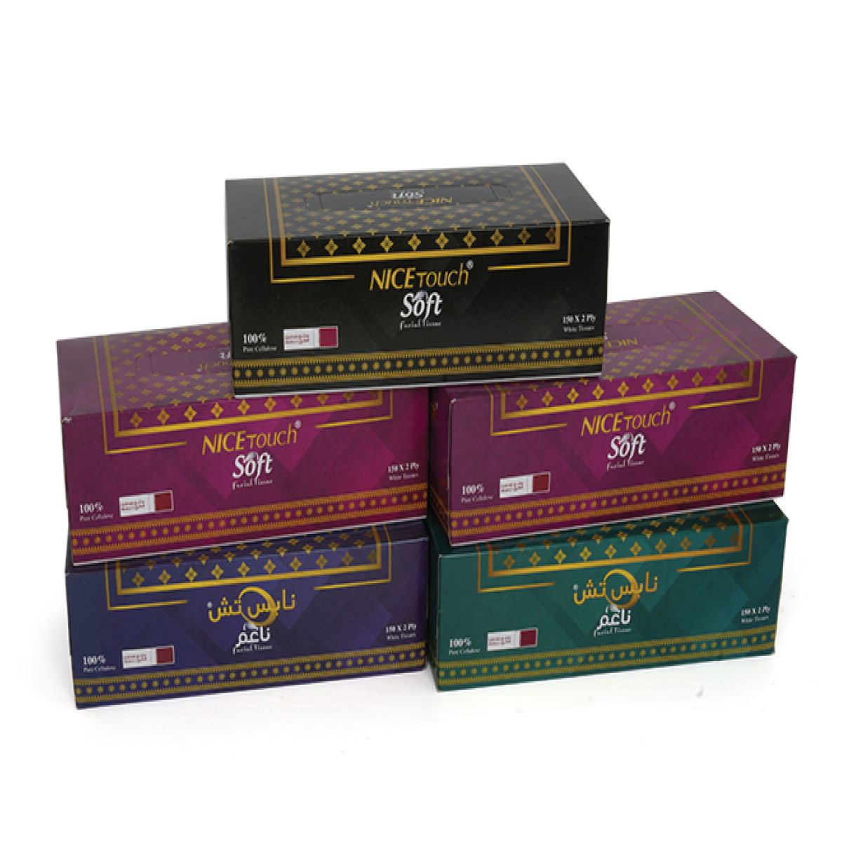 Nice Touch Facial Tissue 5X150 Sheets