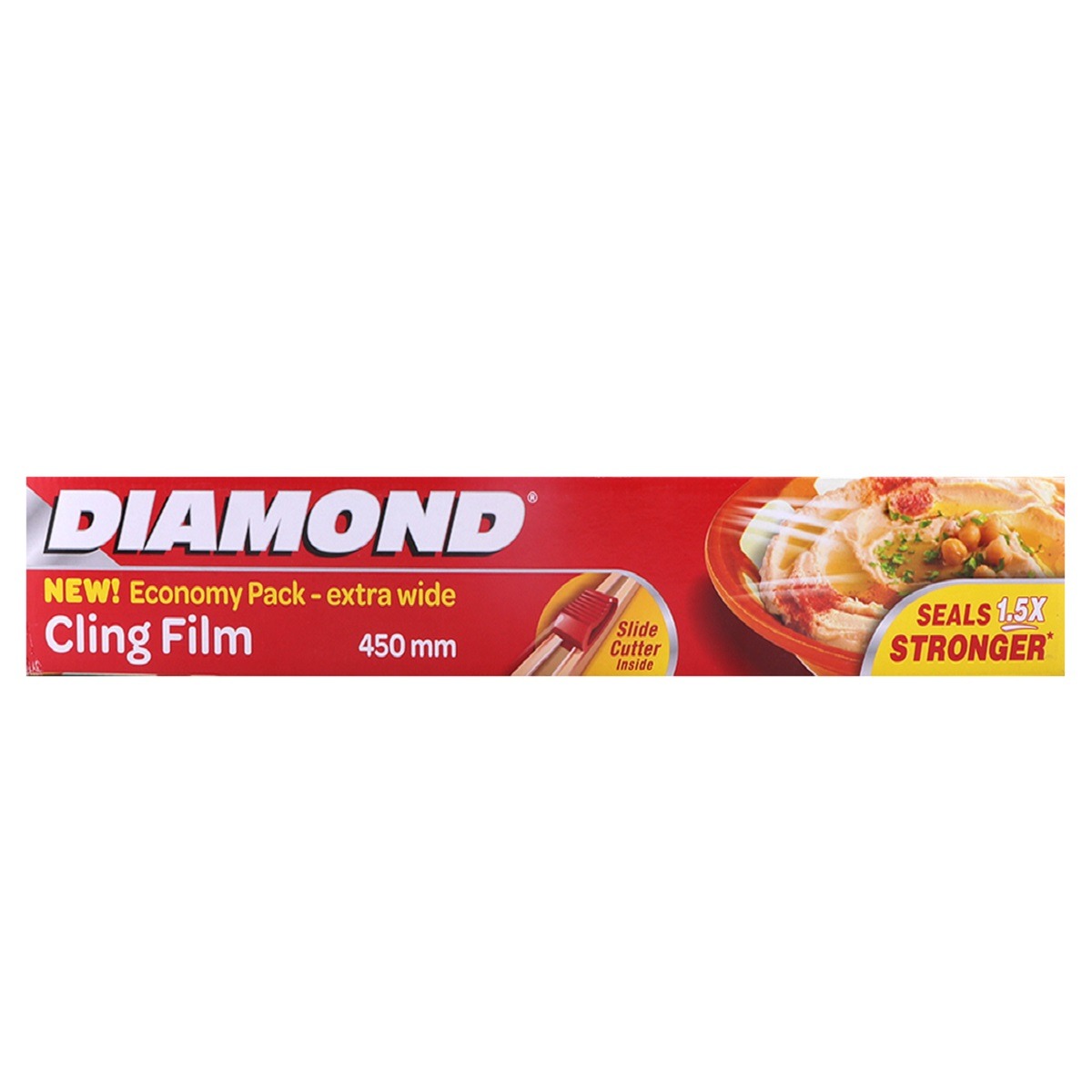 Diamond Cling Wrap 450mm | التخزين لمرة واحدة | التخزين والأغطية | غلاف بلاستيكي Diamond Cling Wrap 450mm | التخزين لمرة واحدة | التخزين والأغطية | غلاف بلاستيكي