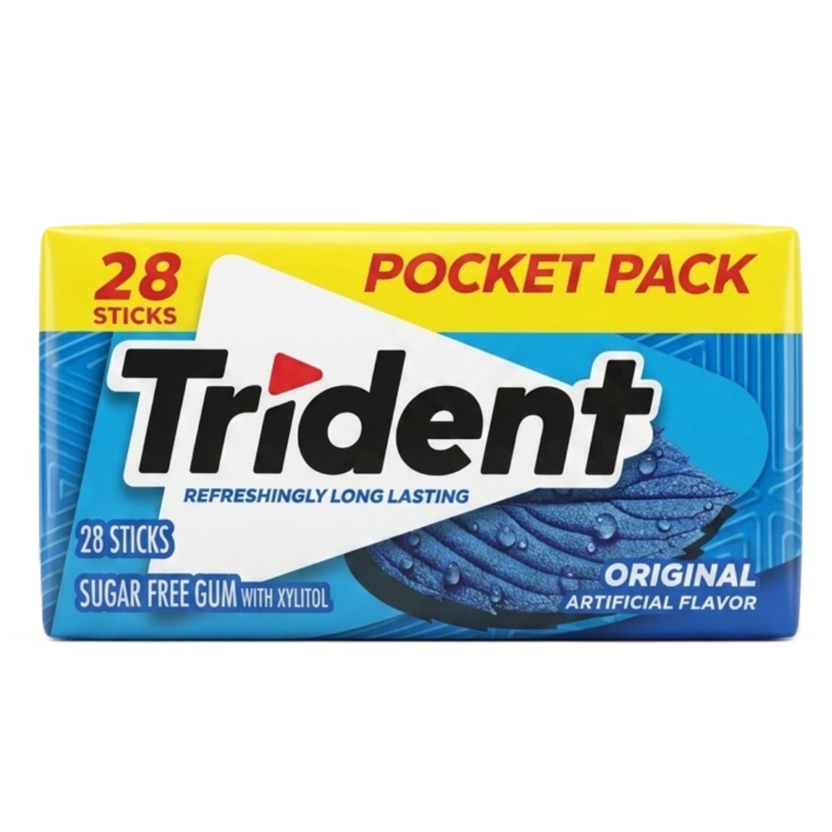 Trident Sugar Free Gum Original 28 Pieces
