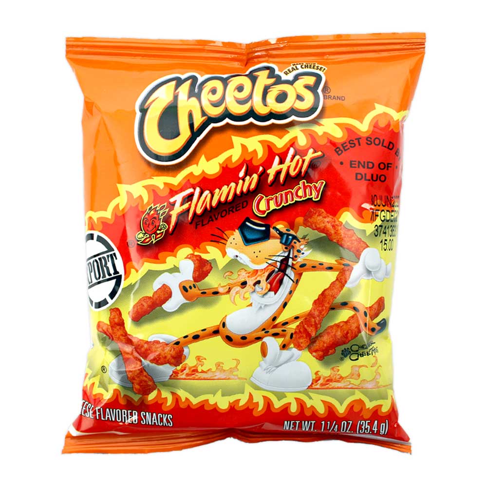 Cheetos Flamin Hot Crunchy Cheese Flavored 35.4g