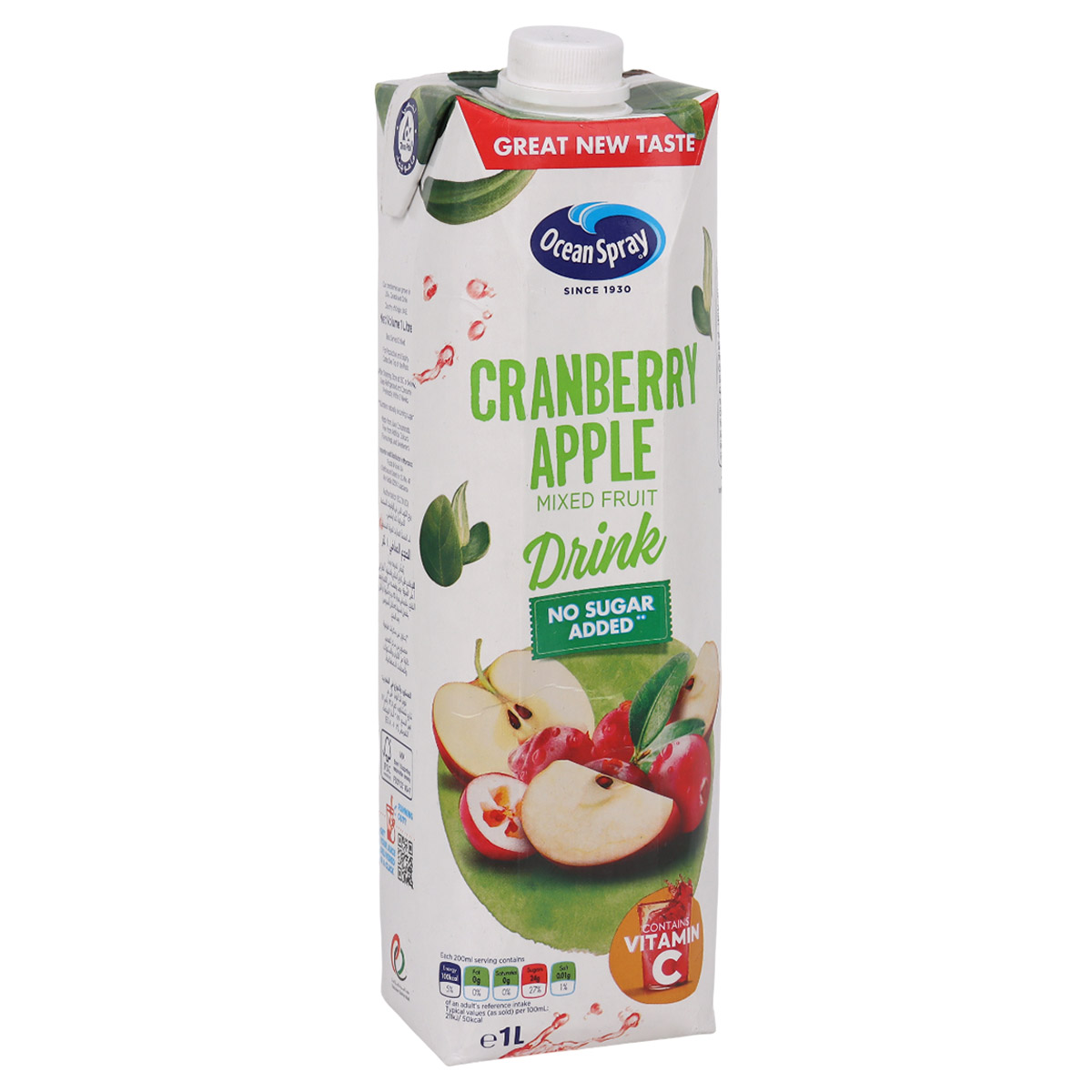 Ocean Spray Cranberry Apple Mixed Fruit Drink 1L