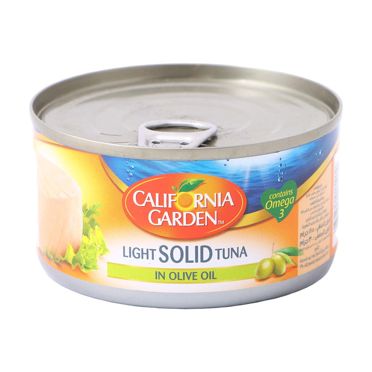California Garden Solid Light Canned Tuna Meat In Olive Oil 185g