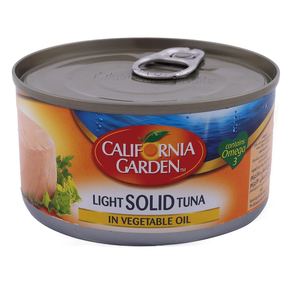 California Garden Light Solid Tuna In Vegetable Oil 185g