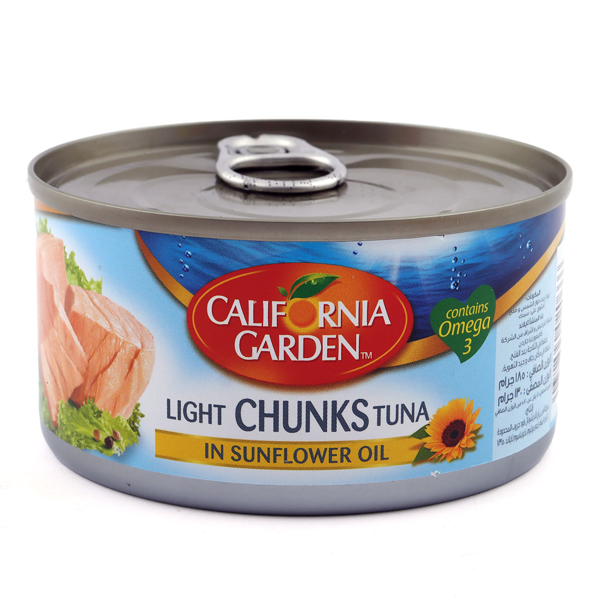 California Garden Light Chunks Canned Tuna In Vegetable Oil 185g