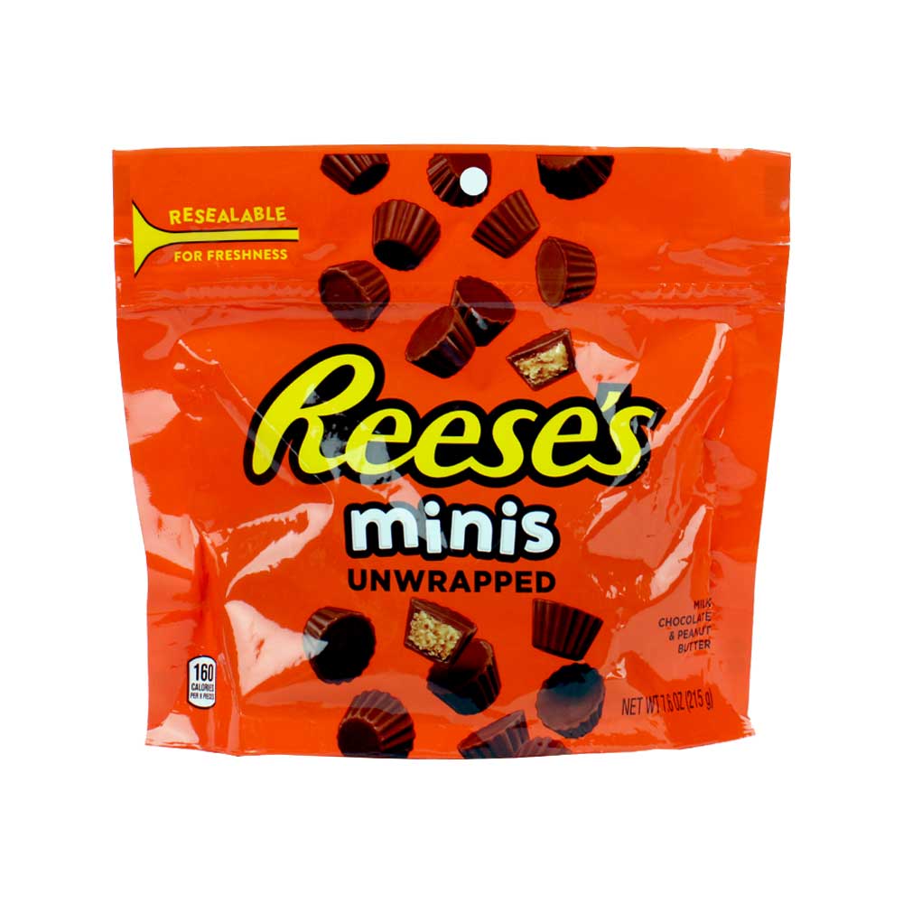 Reese's Minis Unwrapped Milk Chocolate & Peanut Butter 215g