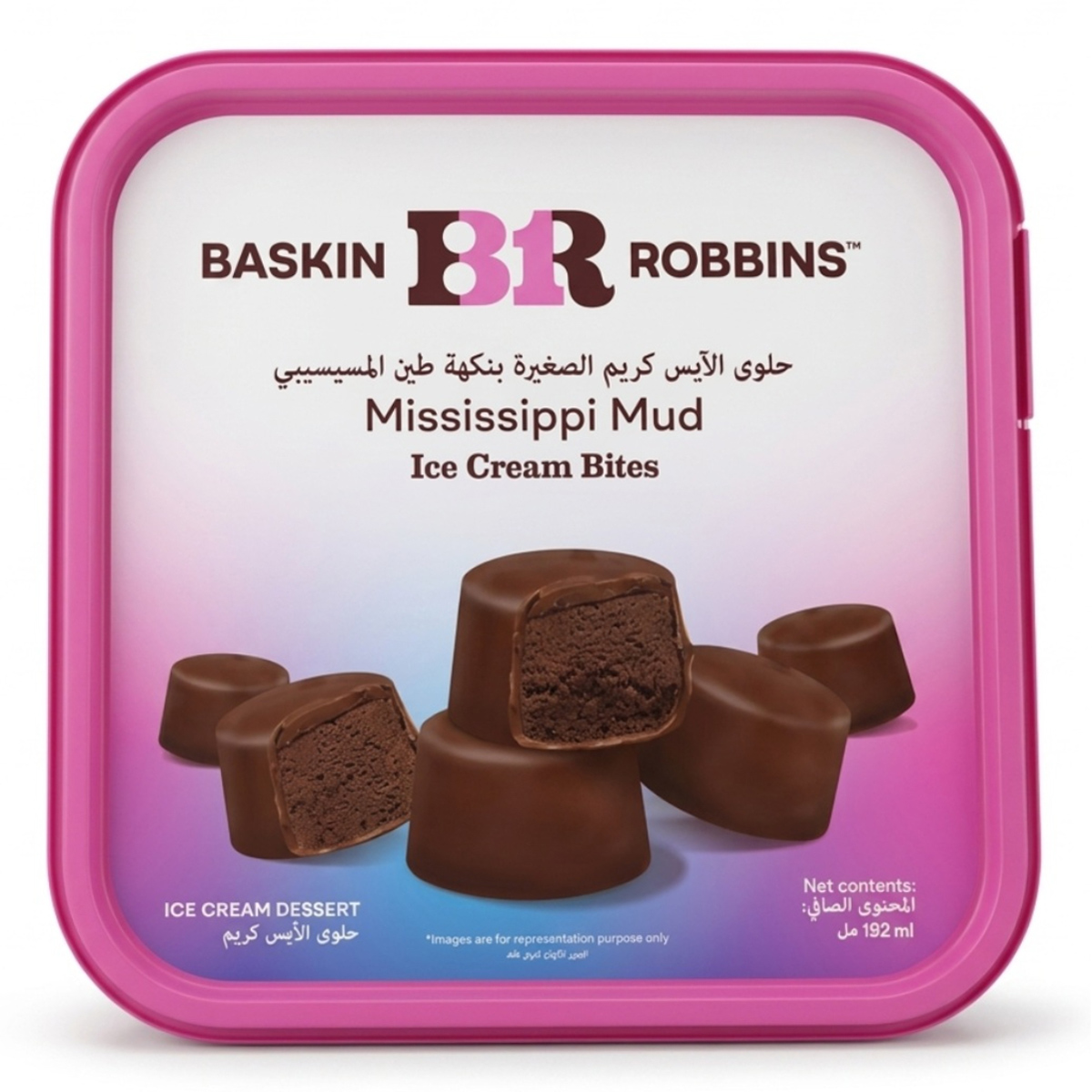 Baskin Robbins Mississippi Mud Ice Cream Bites 192ml