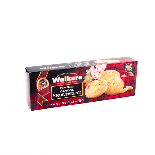 Walkers Pure Butter Almond Short Bread Cookies 150g