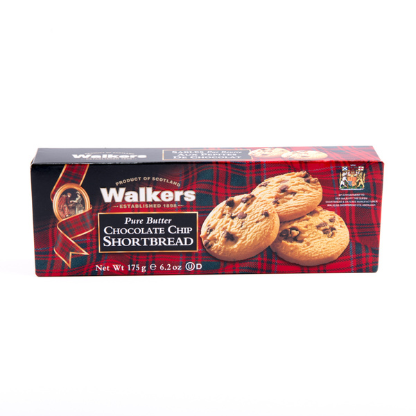 Walkers Pure Butter Chocolate Chip Short Bread Cookies 175g