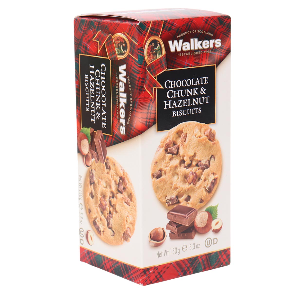 Walkers Chocolate Chunk & Hazelnut Biscuits 150g