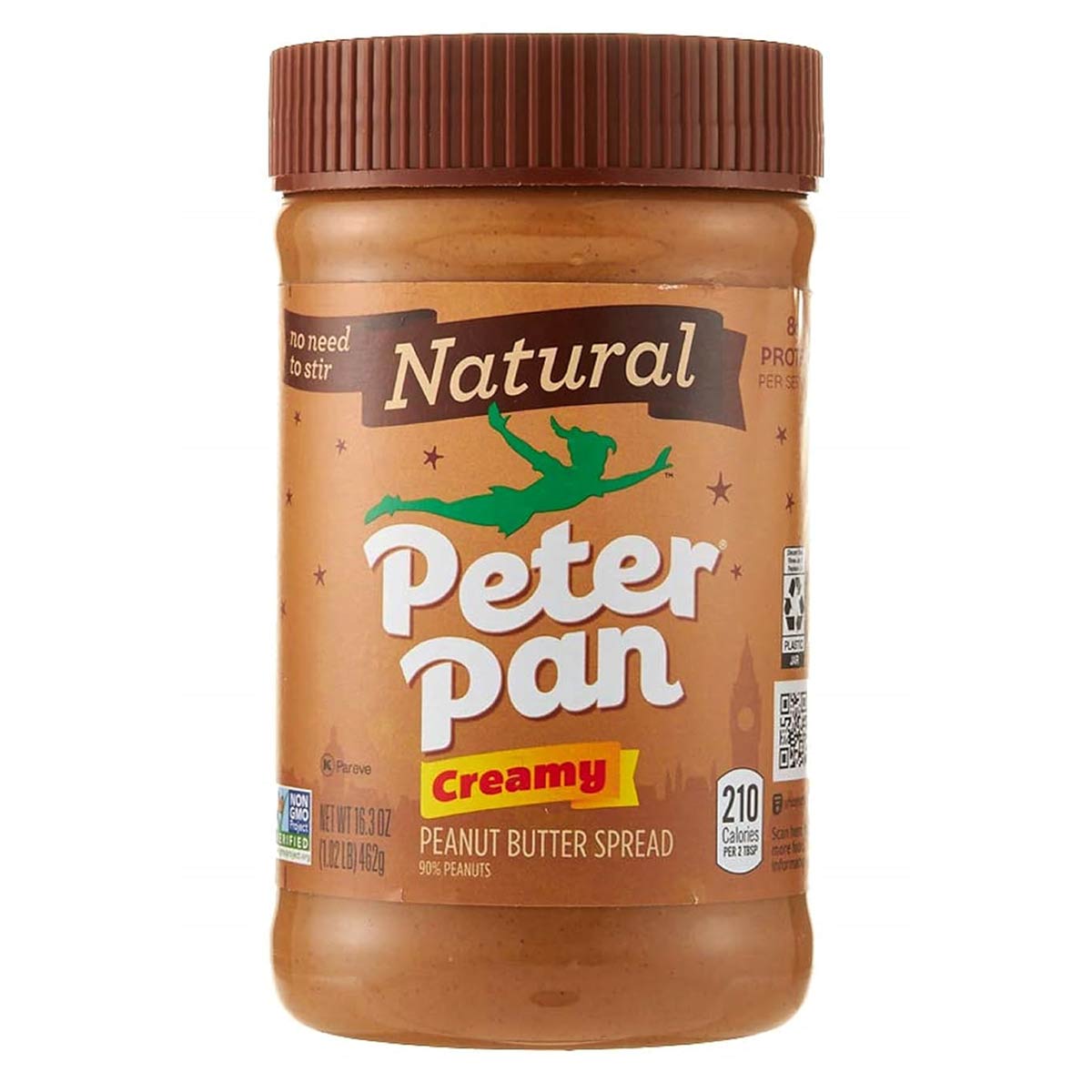 Natural Peter Pan Creamy Peanut Butter Spread 462g