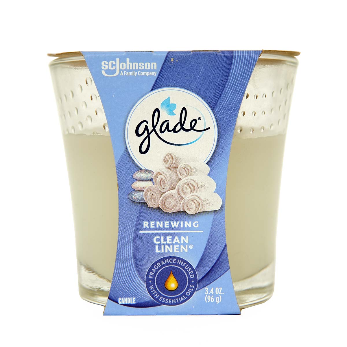 Glade Candle 3.4Oz Clean Linen