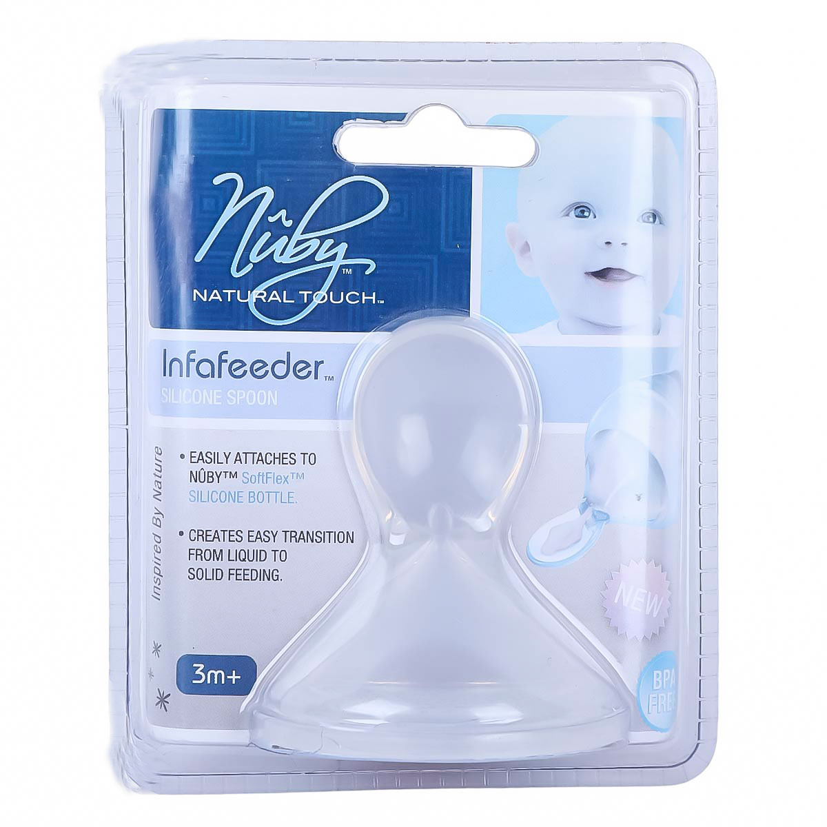 Nuby Natural Touch Infafeeder Silicone Spoon