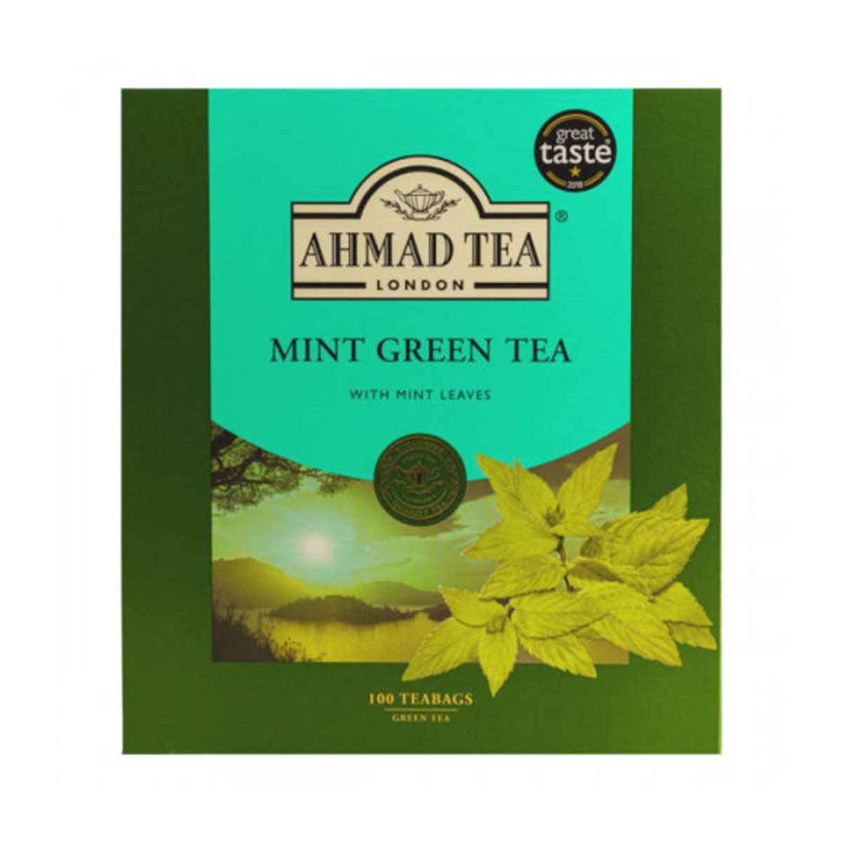 Ahmad Tea Mint Green Tea 100 Tea Bags