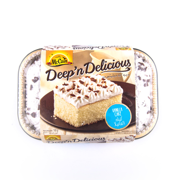 Mccain Frozen Cake Vanilla 510gm