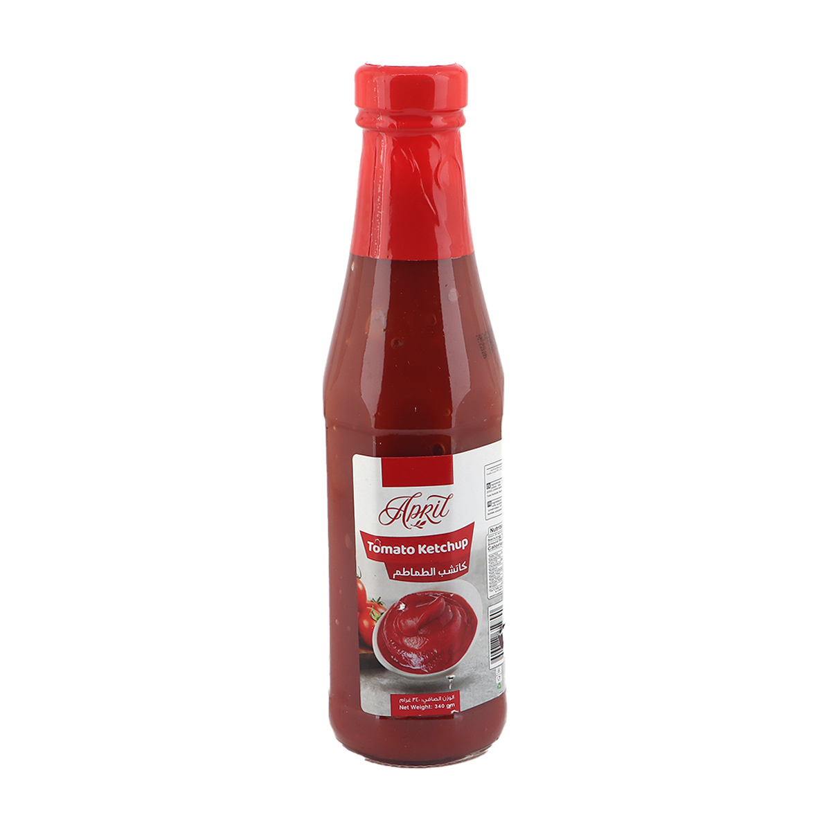 April Tomato Ketchup Glass Bottle 340ml