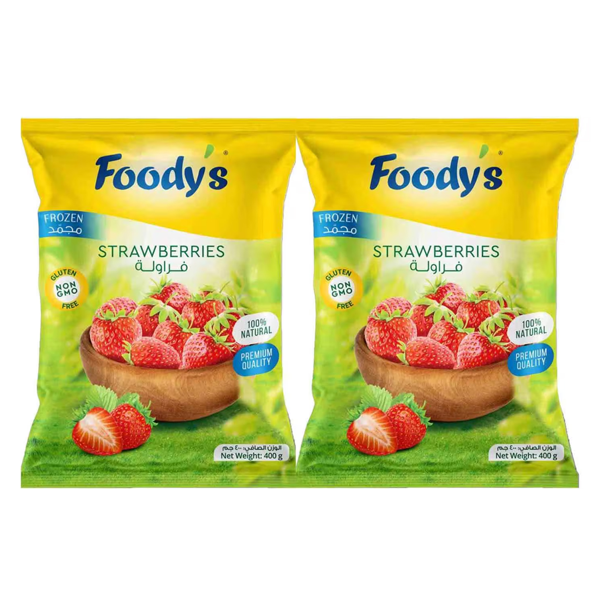 Foody's Frozen Strawberries 2x400g