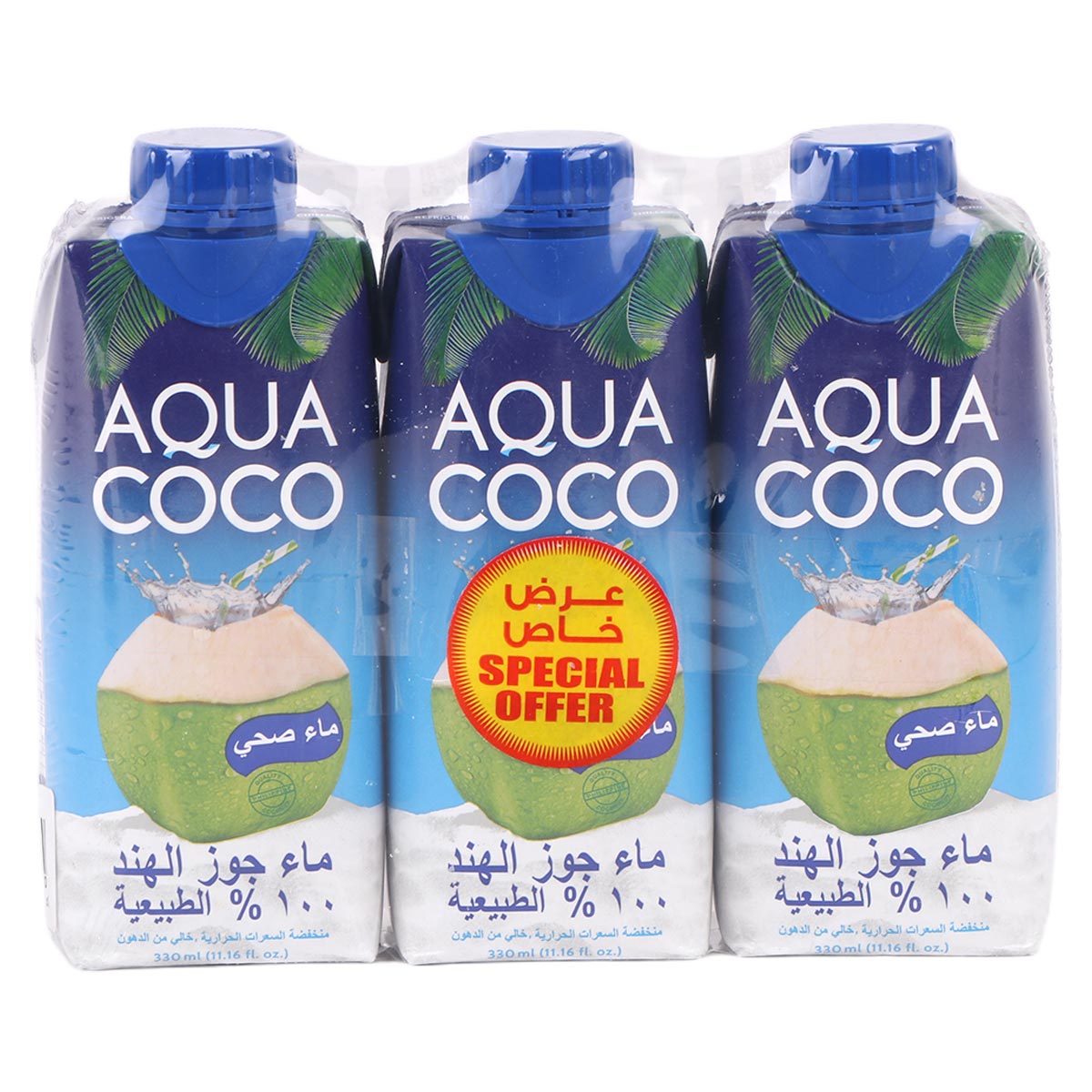 Aqua Coco Coconut Water 3x330ml