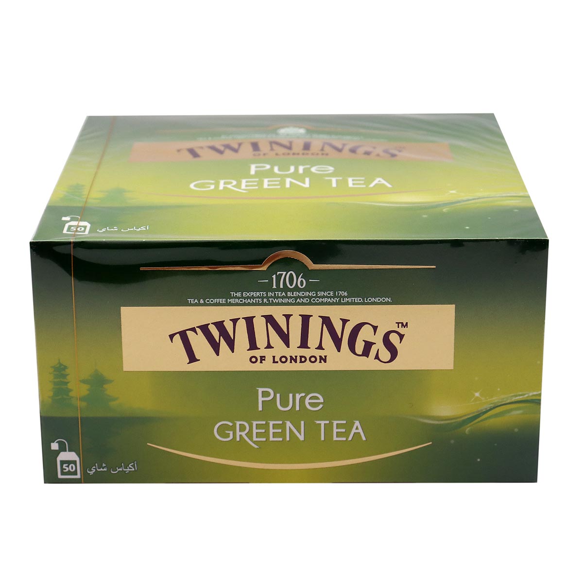 Twinings Pure Green Tea 50 Enveloped Bags