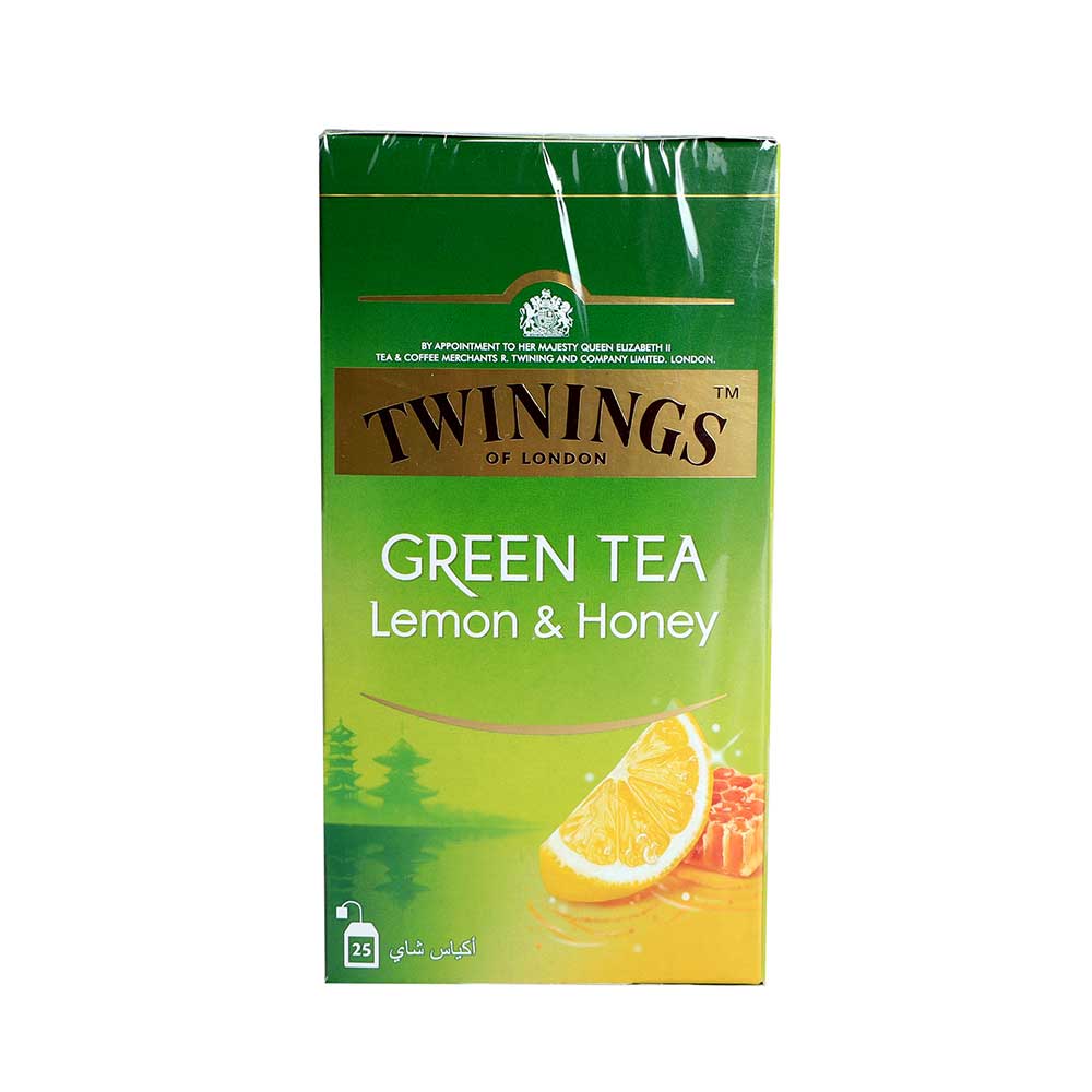 Twinings of London Green Tea Lemon & Honey 25 Tea Bags Pack