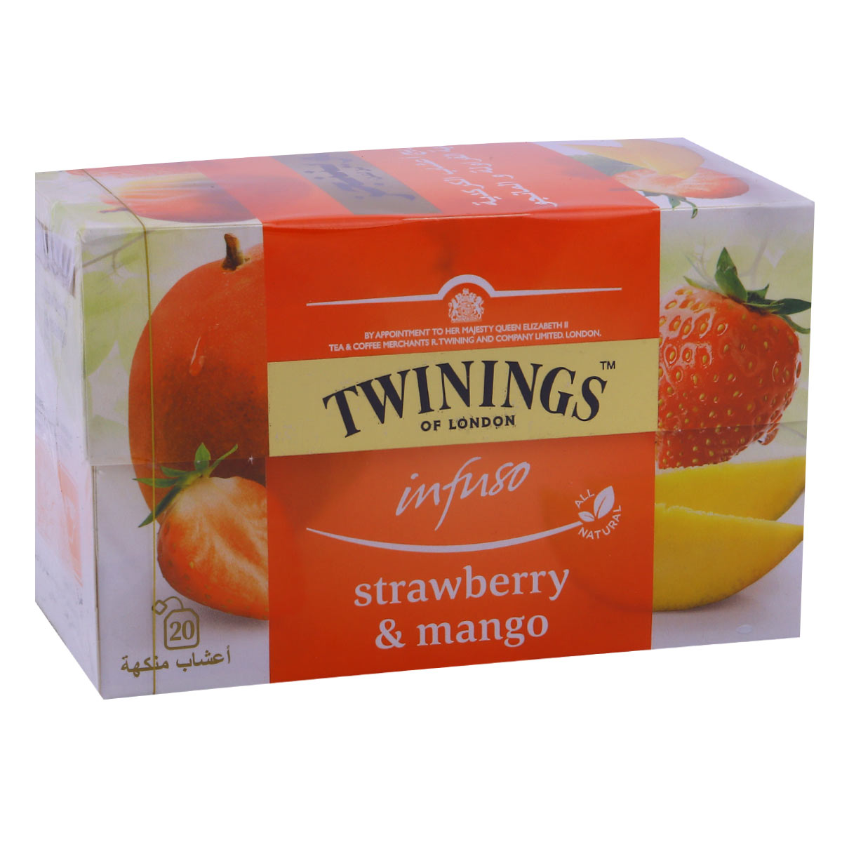 Twinings Infuso Strawberry & Mango Tea 20 Enveloped Bags