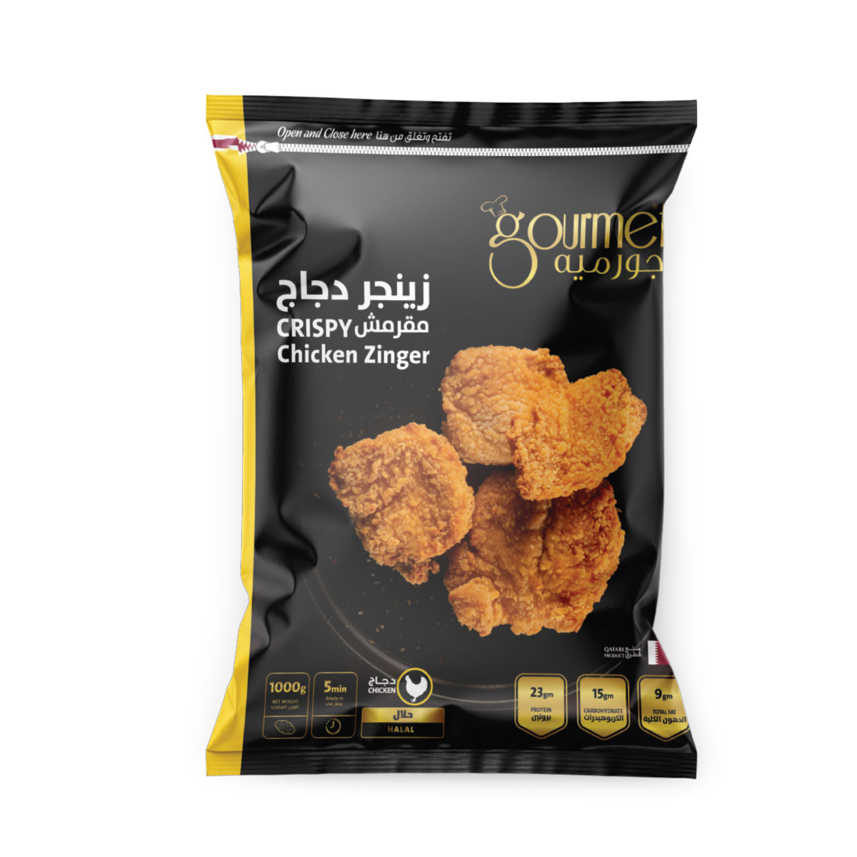 دجاج زنجر المقرمش الفاخر 1 كجم
