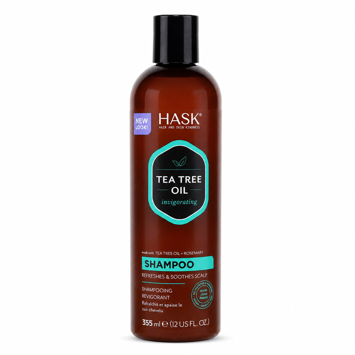 Hask Tea Tree Oil And Rosemary Shampoo 355ml