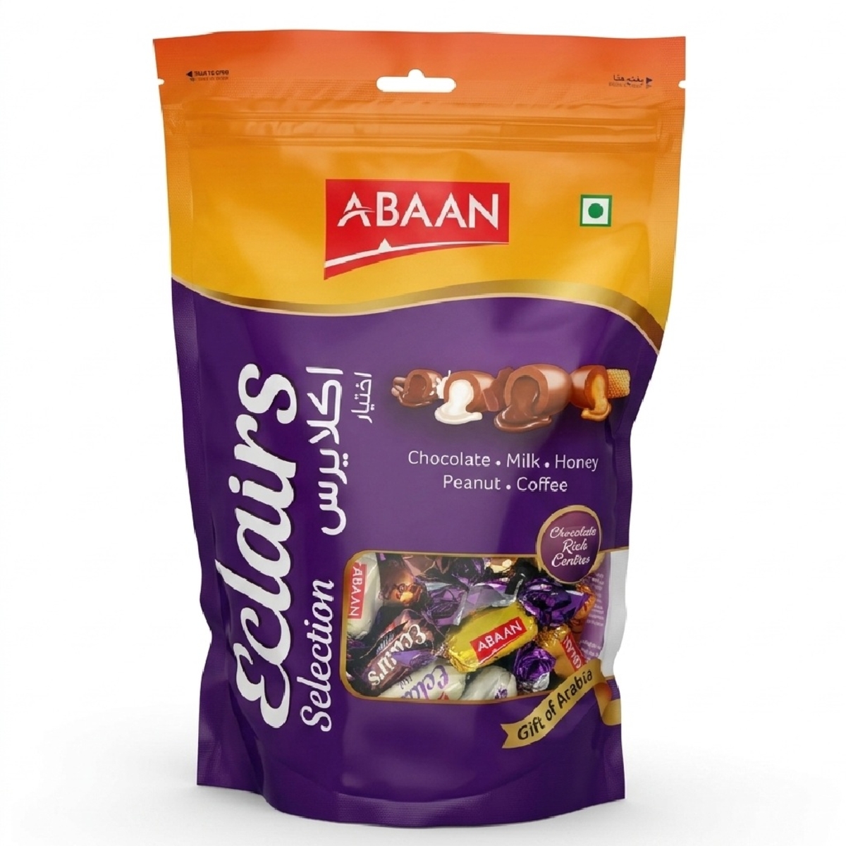 Abaan Eclairs Selection Chocolate 550g | الوجبات الخفيفة والحلوى | الحلوى والعلكة | حلوى صلبة Abaan Eclairs Selection Chocolate 550g | الوجبات الخفيفة والحلوى | الحلوى والعلكة | حلوى صلبة