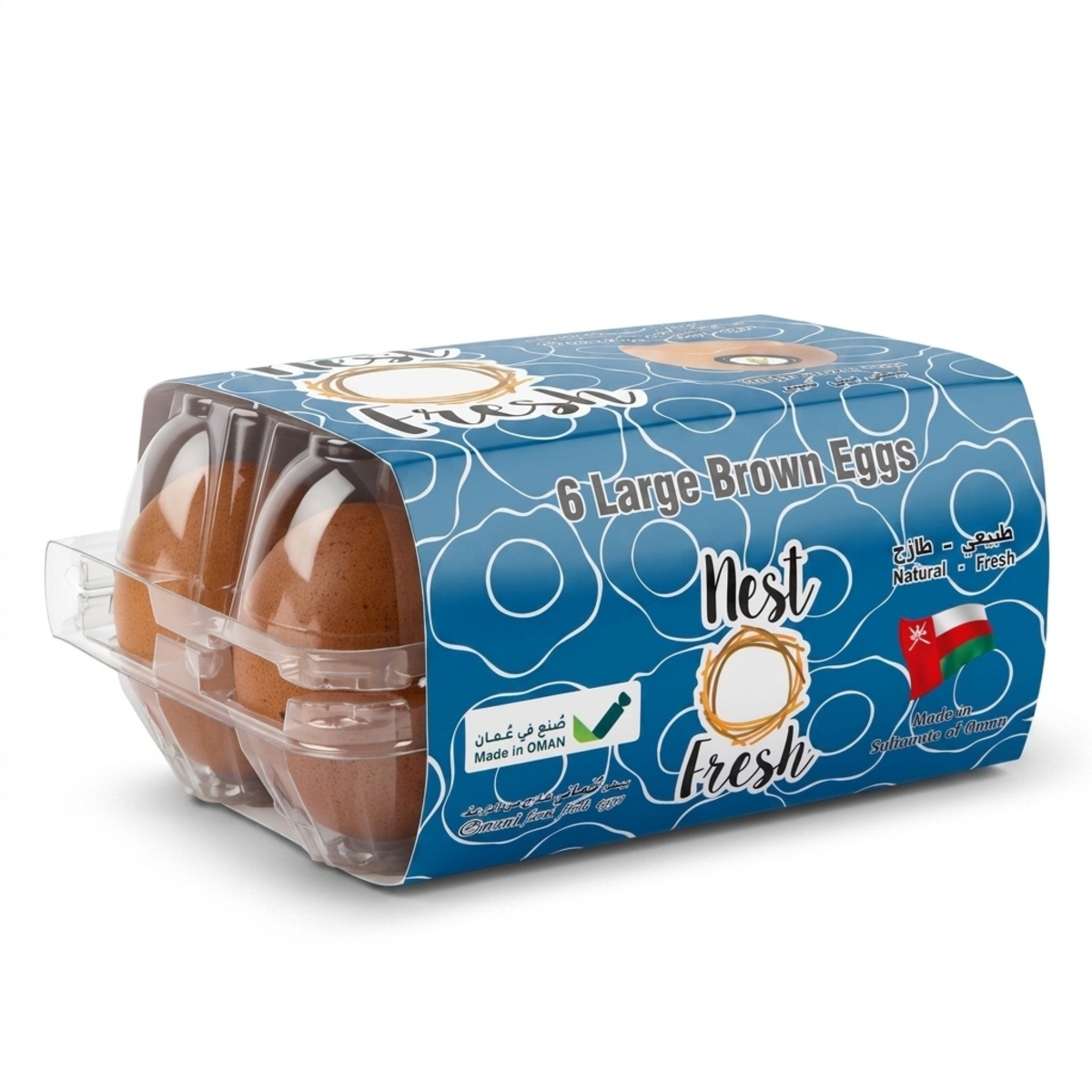 N F Brown Largw Premi Eggs 6P
