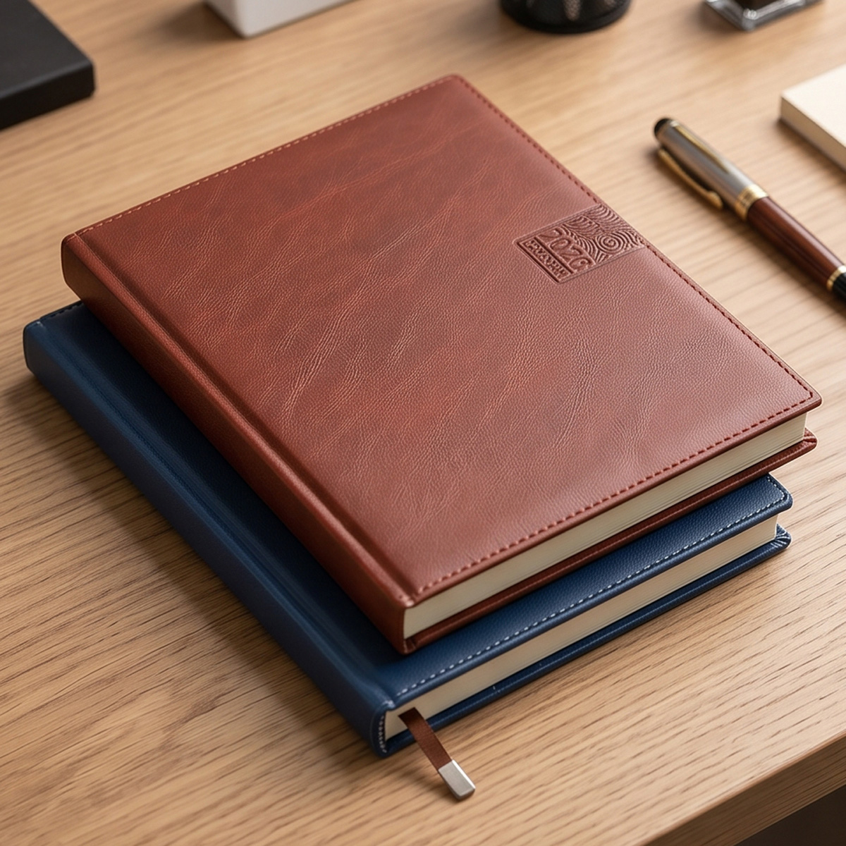 Leather Bound Notebook Set