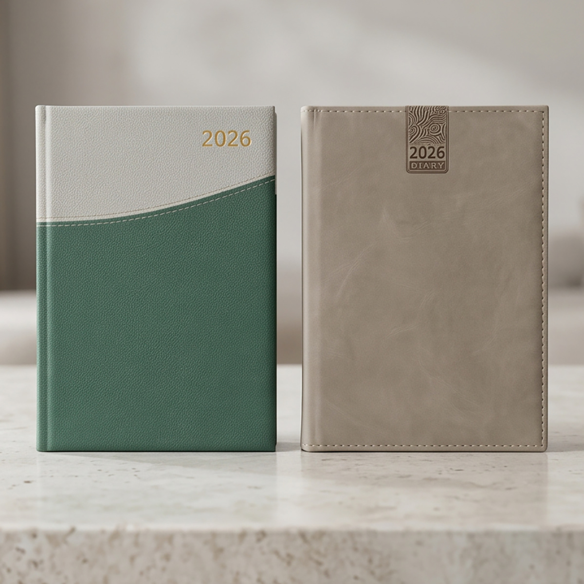 Two Tone Texture Cover 2026 Diary