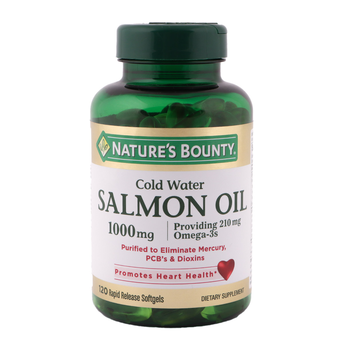 Natures Bounty Salmon Oil 1000mg - 120 Softgels | Health & Wellness | Vitamins & Supplements