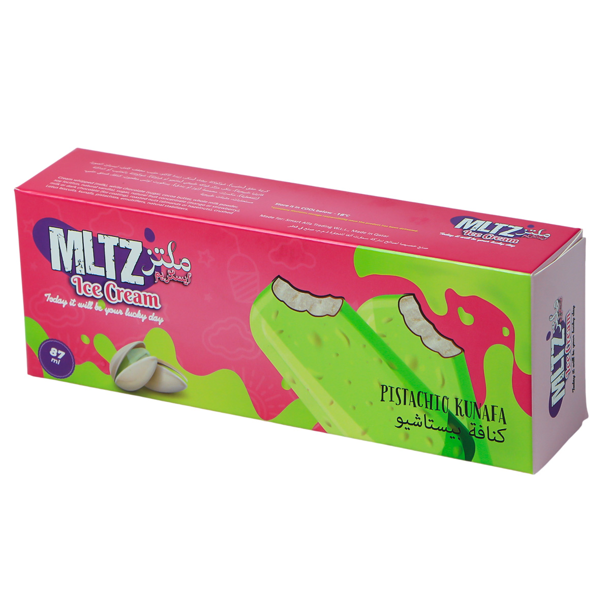 Mltz Ice Cream Pista And Kunafa 87g