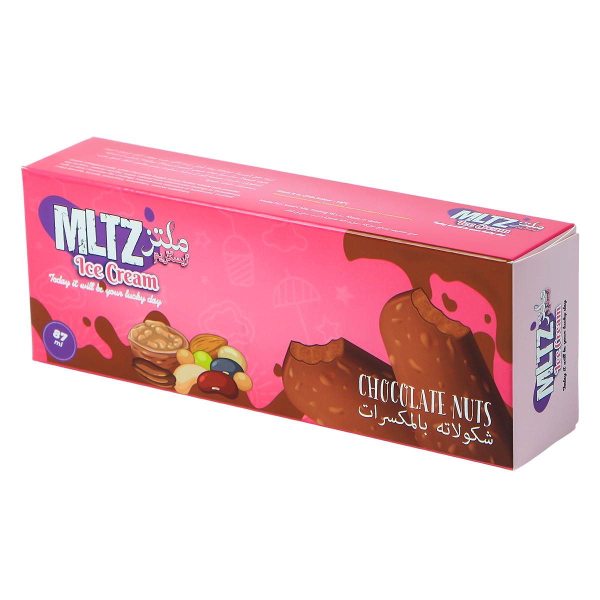 Mltz Ice Cream Chocolate Nuts 87g