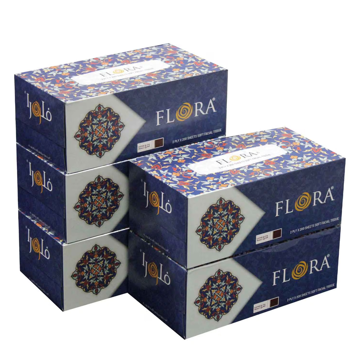 Flora Facial Tissue 200x2Ply Sheets