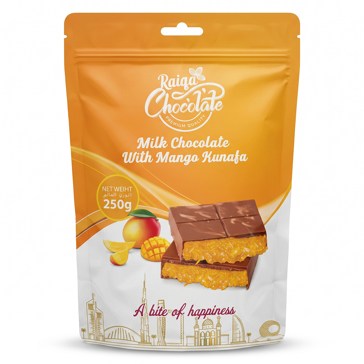 Raiga Chocolate Milk with Mango Kunafa 250g