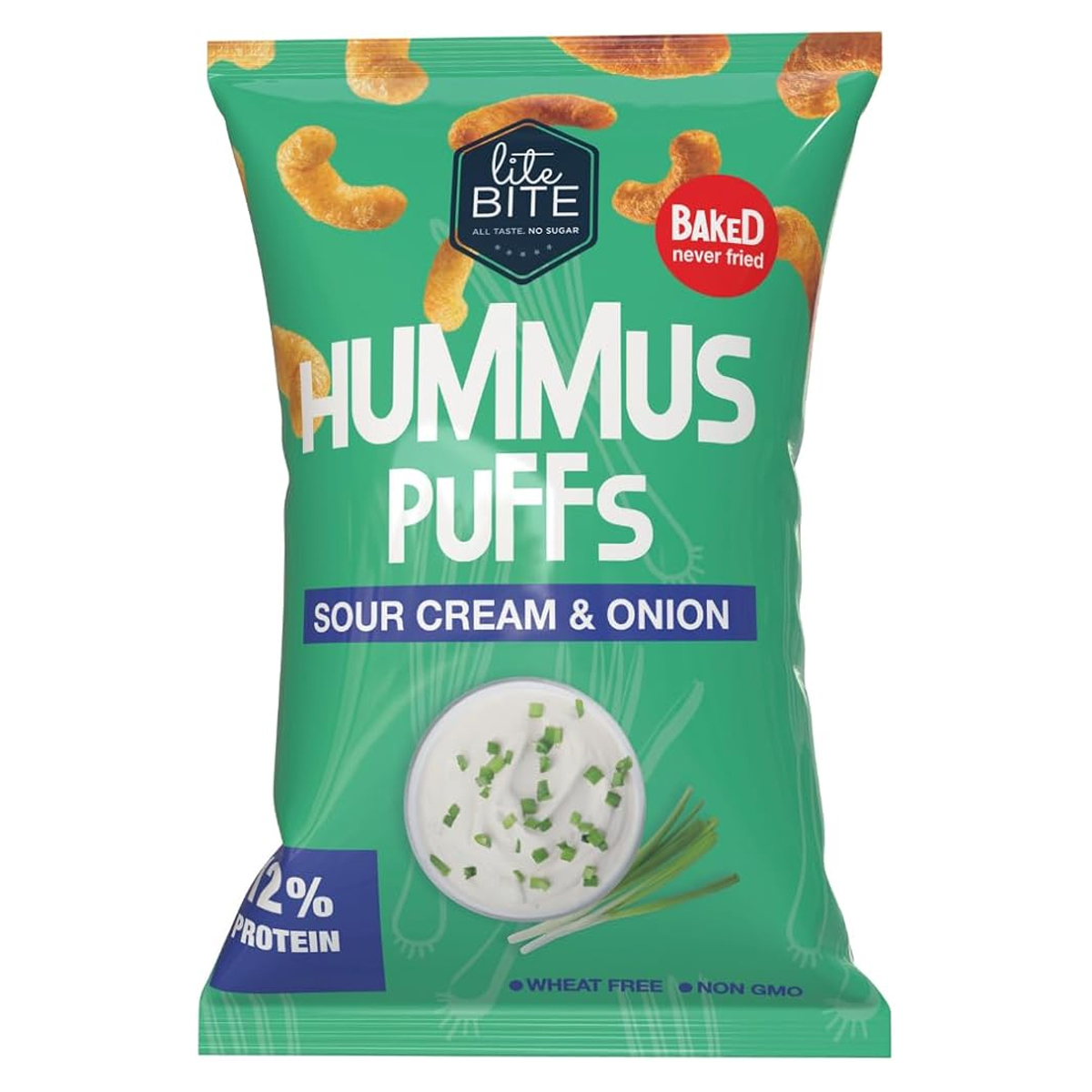 Lite Bite Hummus Puffs Sour Cream & Onion 40g