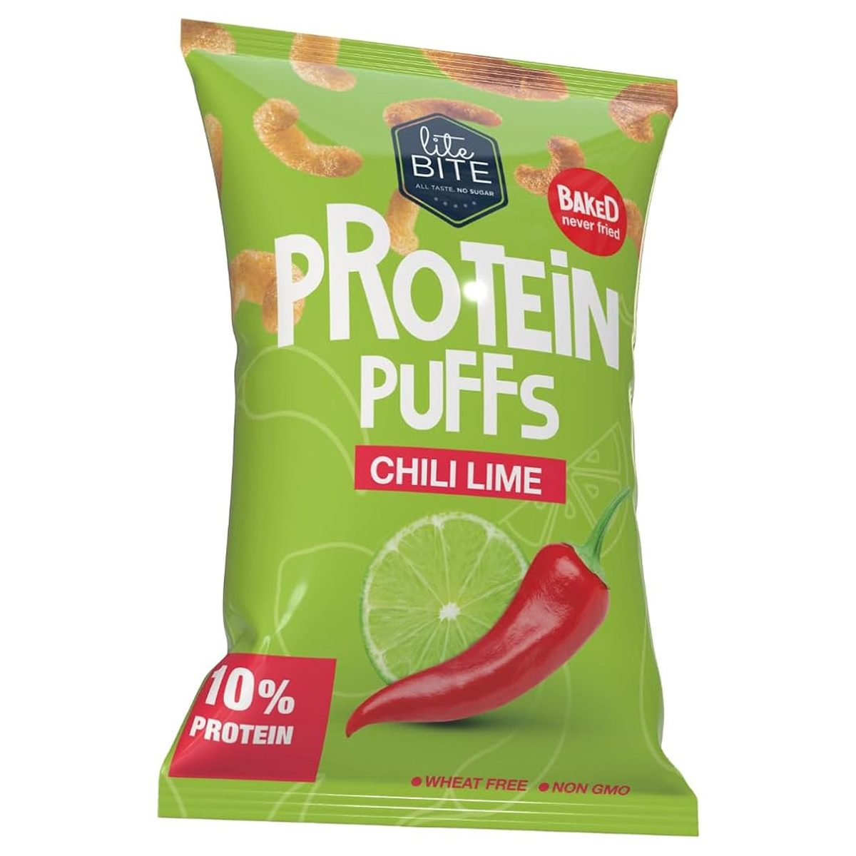 Lite Bite Protein Puffs Chili Lime 40g
