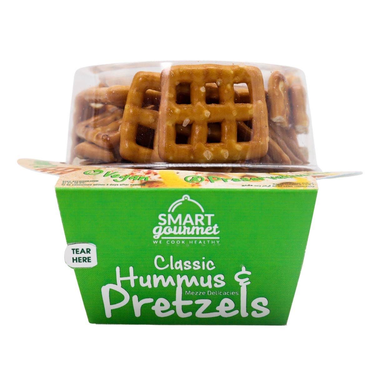 Smart Gourmet Classic Hummus & Pretzels 140g