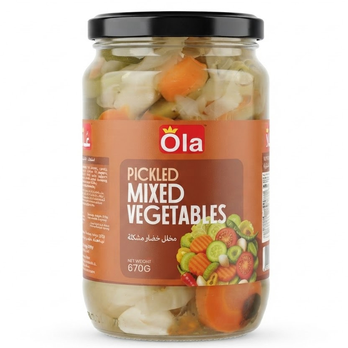 Ola Pickled Mixed Vegetables 670g