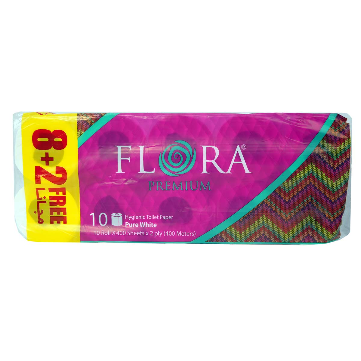 Flora Premium Toilet paper 2 Ply 100 x 100 Mm