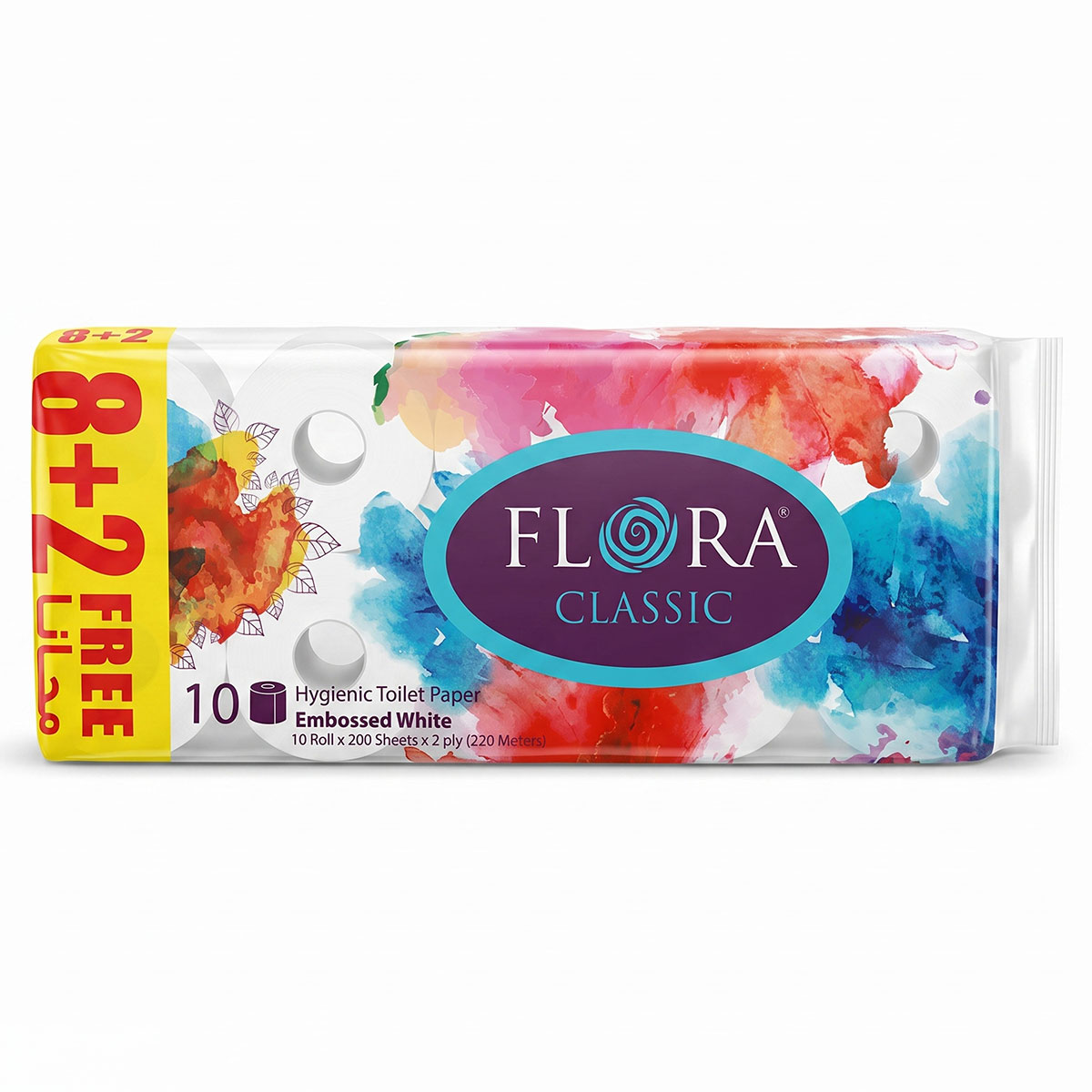 Flora Classic 2ply Hygenic Toilet Paper 10 Pieces