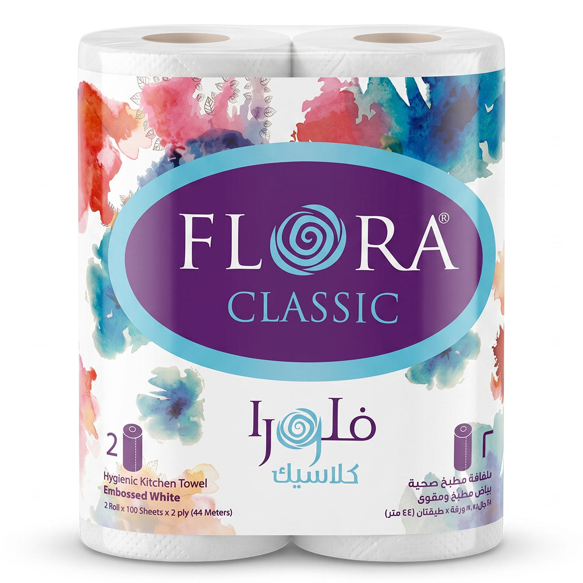 Flora Cls 2ply Ktch Twl250x220