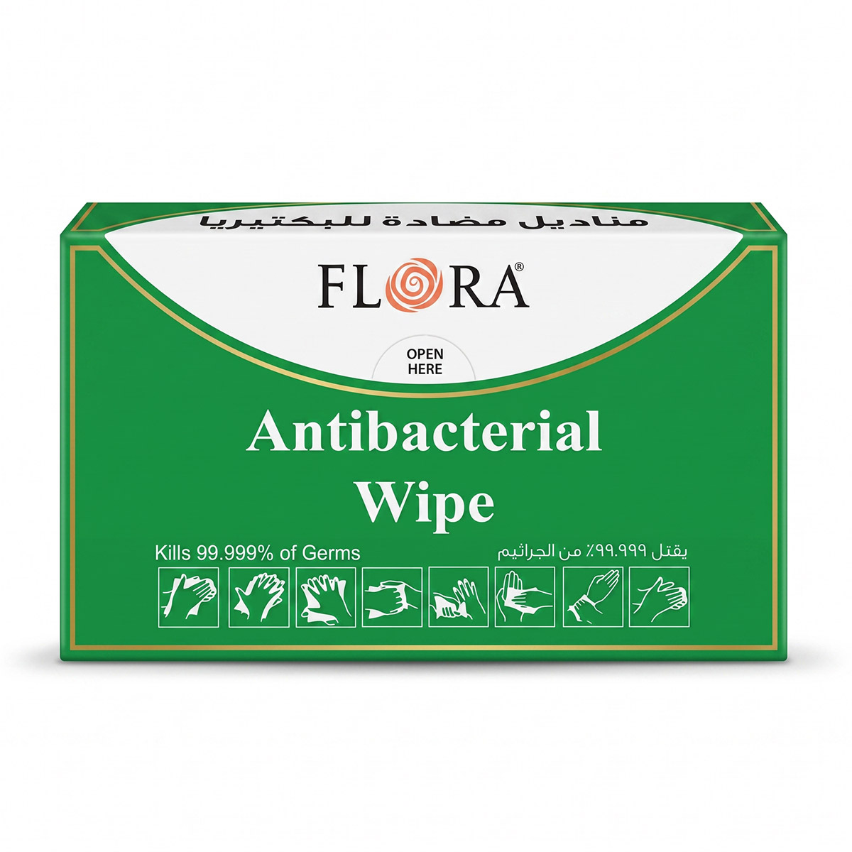 Flora Antibacterial Wipe Pack