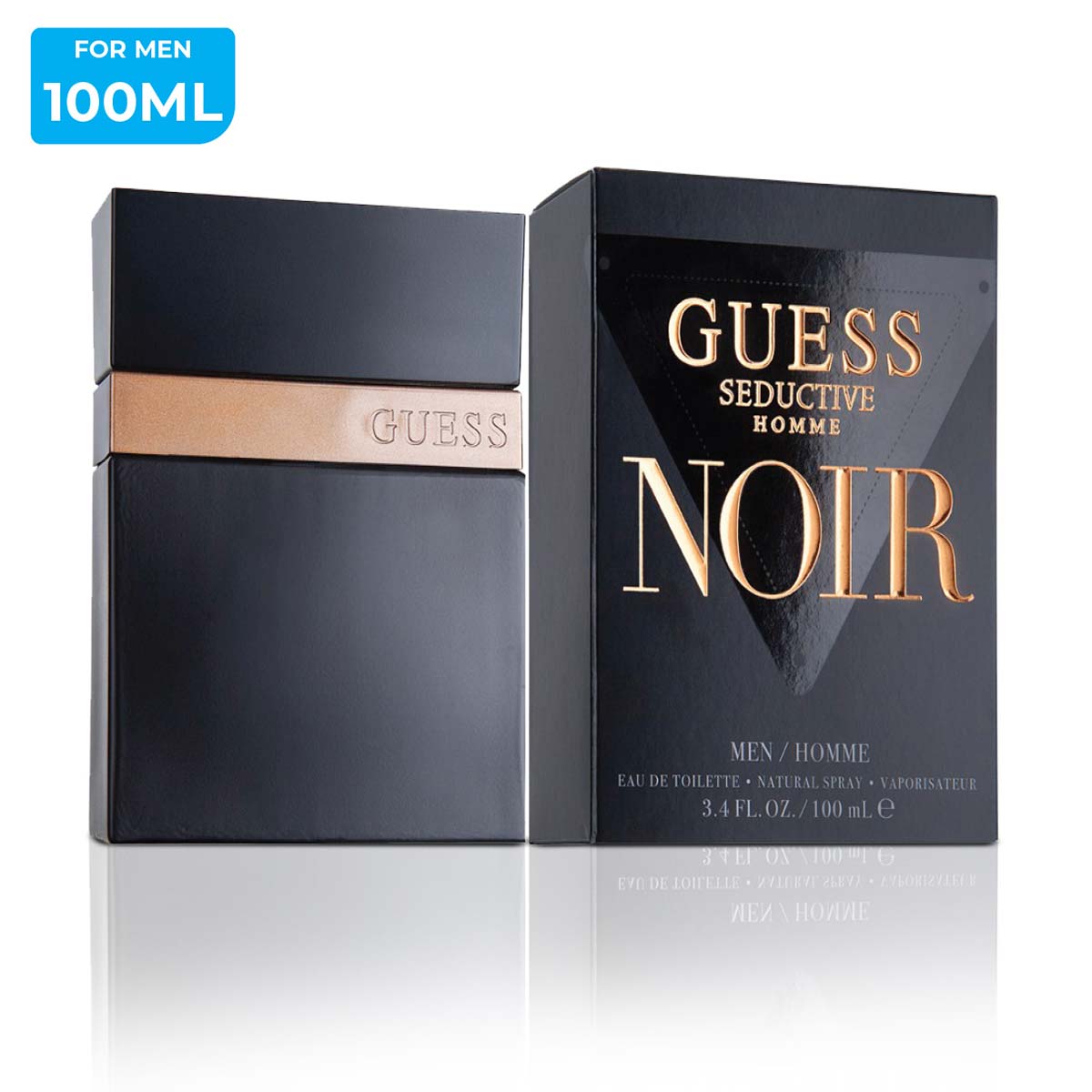 Guess Seductive Homme Noir Men Eau de Toilette 100ml