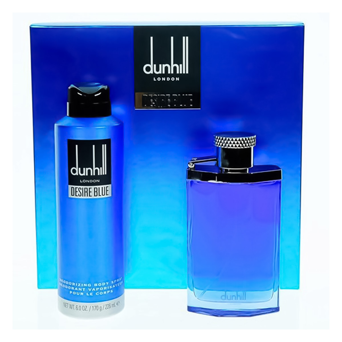 Dunhill Desire Blue Gift Set for Men (Eau De Toilette 100ml + Body Spray 226ml)
