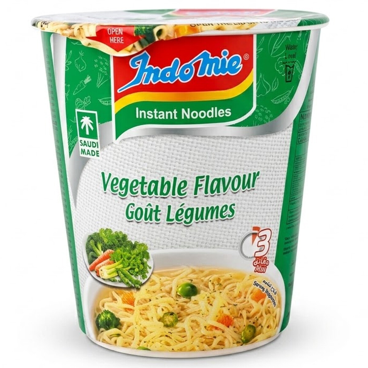 Indomie Instant Cup Noodles Vegetable Flavor 60g