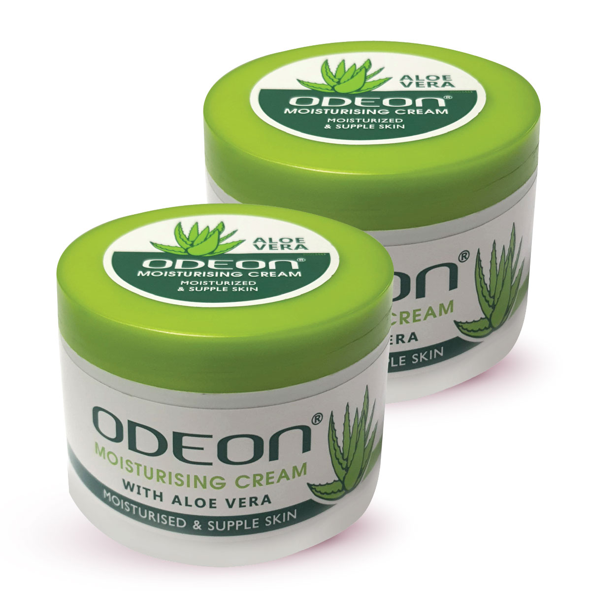 Odeon Moisturizing Cream with Aloe Vera 2x200ml Assorted