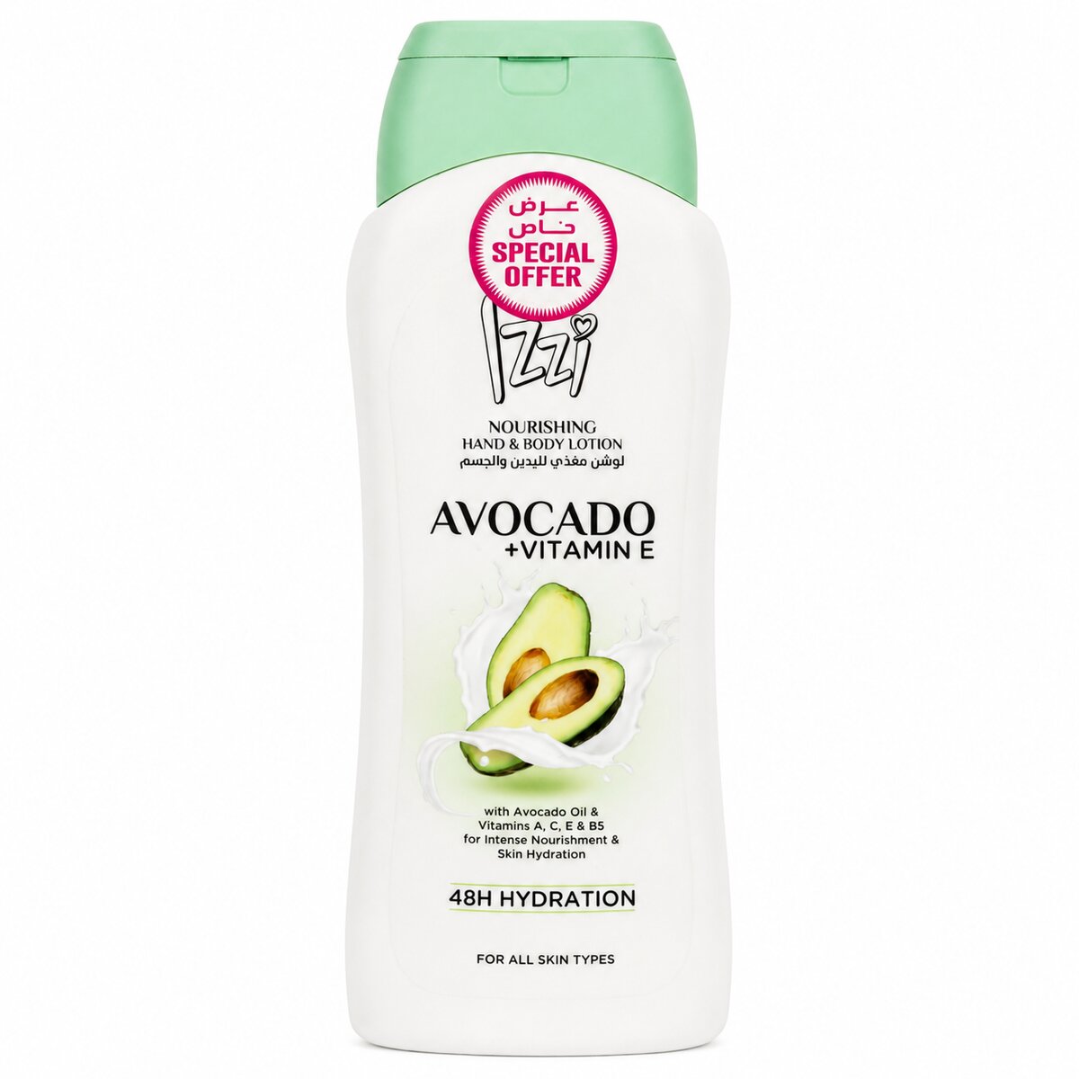 Izzi Nourishing Hand & Body Lotion Avocado + Vitamin E 400ml