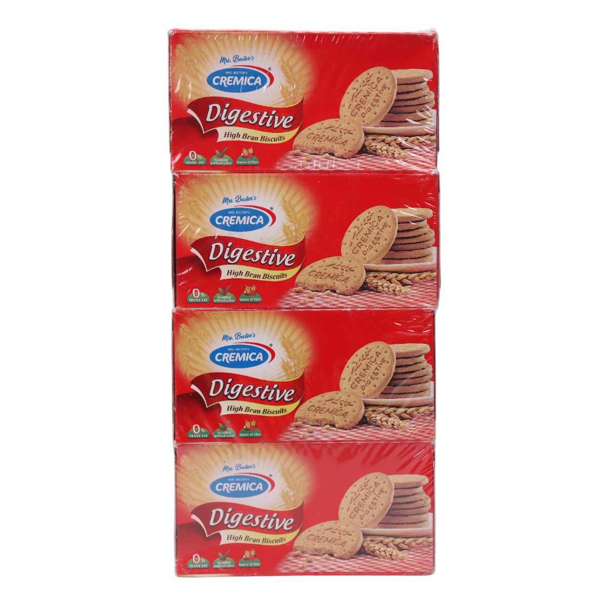 Cremica Digestive Bran Biscuits 4x250g