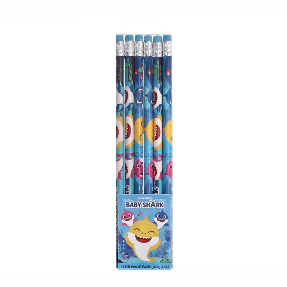 Baby Shark Hb Pencil Pack 12 Piece Set